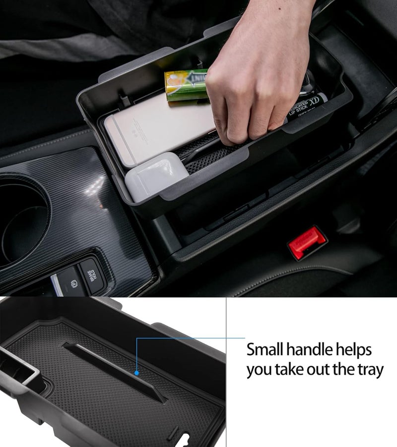 Thenice for 11th Gen Civic Armrest Storage Box Insert Tray Glove Box Organizer for Honda Civic 2022 2023 2024 2025 2026 with CVT - Image 3